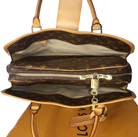 LOUIS🌻VUITTON Rivoli Business Bag Monogram Canvas 💞UNISEX💞 🌼2~Way🌼 - Picture 13 of 15